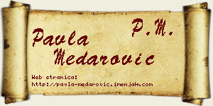 Pavla Medarović vizit kartica